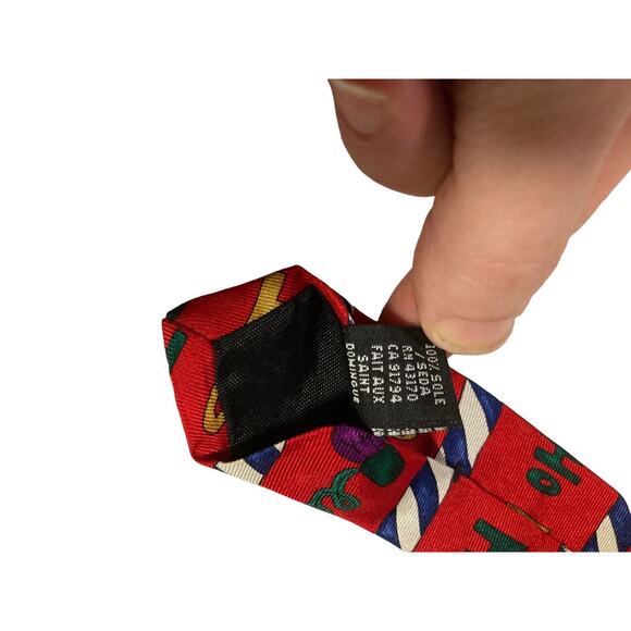 Save The Children Christmas Calamity By George Age 8 Ho Ho Ho Necktie 100% Silk - Picture 8 of 8